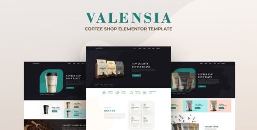 Valensia | Coffee Shop Elementor Template Kit