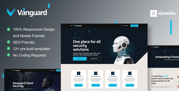 Vanguard – Cyber Security Service Elementor Template Kit Vanguard – Cyber Security Service Elementor Template Kit