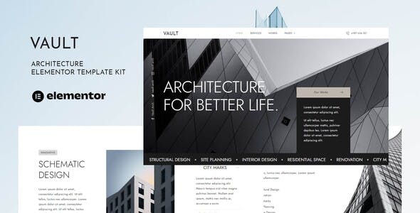 Vault – Architecture Interior Elementor Template Kit Vault – Architecture Interior Elementor Template Kit