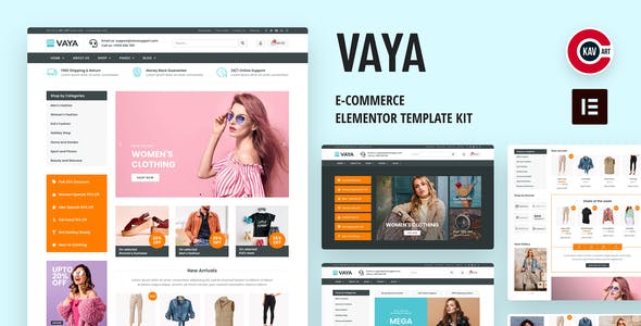 Vaya – E-commerce Elementor Template Kit Vaya – E-commerce Elementor Template Kit