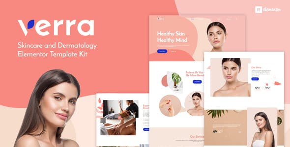 Verra – Skincare & Dermatology Elementor Template Kit Verra – Skincare & Dermatology Elementor Template Kit