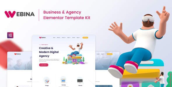 Webina – Business Agency & Startup Elementor Template Kit Webina – Business Agency & Startup Elementor Template Kit