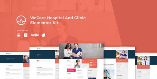 WeCare – Hospital & Clinic Elementor Template Kit