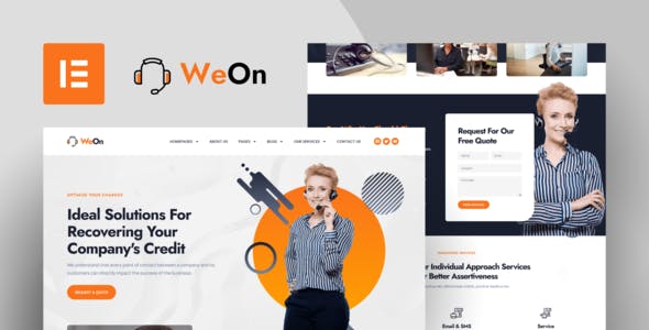 WeOn – Call Center & Telemarketing Elementor Template Kit WeOn – Call Center & Telemarketing Elementor Template Kit