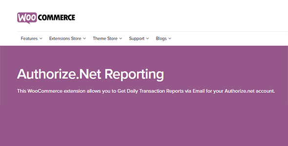 Woocommerce Authorize.Net Reporting Woocommerce Authorize.Net Reporting