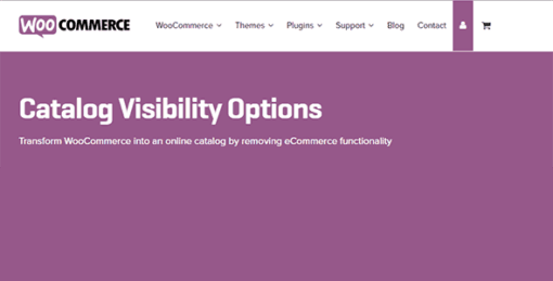 Woocommerce Catalog Visibility Options