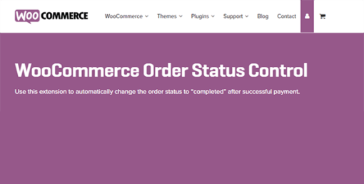 Woocommerce Order Status Control