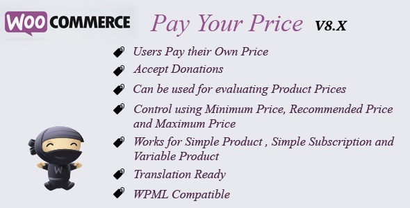 WooCommerce Pay Your Price WooCommerce Pay Your Price