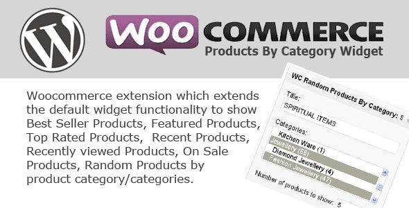 Woocommerce Products By Category Widget Woocommerce Products By Category Widget