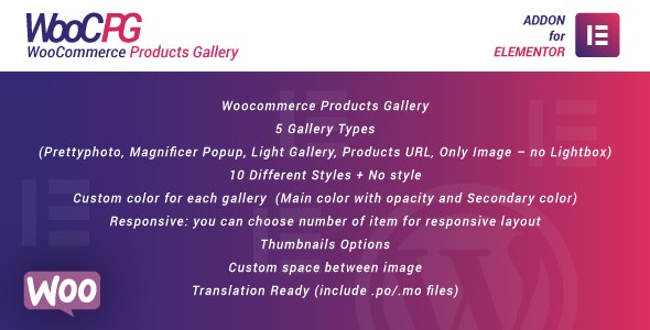 WooCommerce Products Gallery for Elementor WooCommerce Products Gallery for Elementor