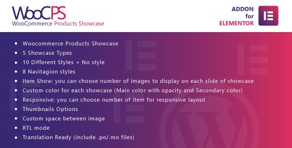 WooCommerce Products Showcase for Elementor WooCommerce Products Showcase for Elementor