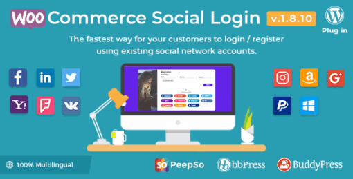 Woocommerce Social Login – WordPress Plugin