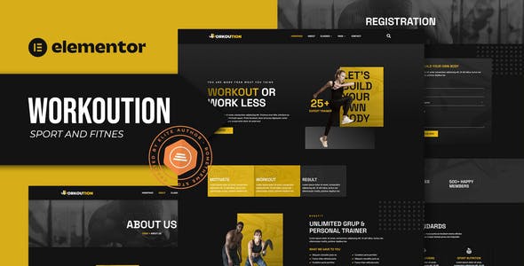 Workoution – Sports and Fitness Elementor Template Kit Workoution – Sports and Fitness Elementor Template Kit