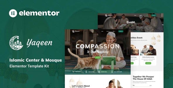 Yaqeen – Islamic Center and Mosque Elementor Template Kit Yaqeen – Islamic Center and Mosque Elementor Template Kit