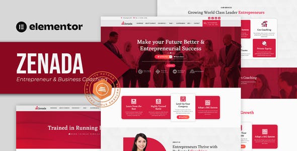 Zenada – Entrepreneur & Business Coaching Elementor Template Kit Zenada – Entrepreneur & Business Coaching Elementor Template Kit
