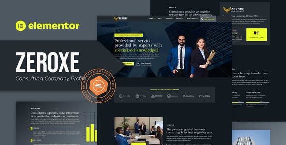 Zeroxe – Consulting Company Profile Elementor Template Kit Zeroxe – Consulting Company Profile Elementor Template Kit