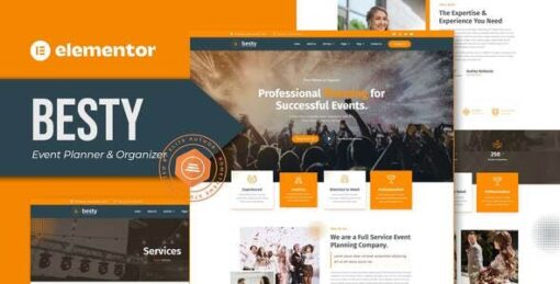 Besty – Event Planner & Organizer Elementor Template Kit