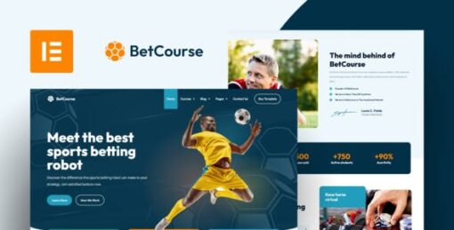 BetCourse – Sports Betting & Prediction Course Elementor Template Kit