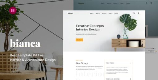 Bianca – Architecture Agency & Interior Design Elementor Pro Template Kit