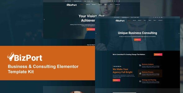 Bizport – Business & Consulting Elementor Template Kit Bizport – Business & Consulting Elementor Template Kit