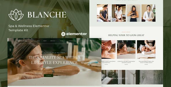 Blanche – Spa & Wellness Elementor Template Kit Blanche – Spa & Wellness Elementor Template Kit