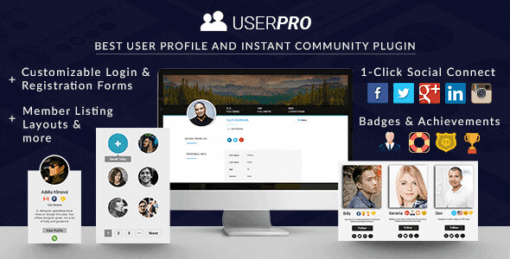 Userpro – User Profiles With Social Login