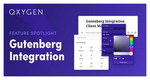 Oxygen Gutenberg Integration