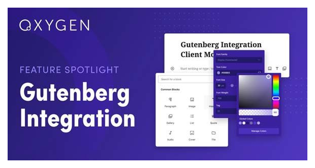 Oxygen Gutenberg Integration Oxygen Gutenberg Integration