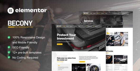 Becony – Car Detailing Services & Car Repair Elementor Template Kit Becony – Car Detailing Services & Car Repair Elementor Template Kit