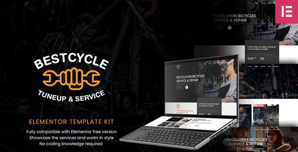 Bestcycle | Bicycle Repair & Service Elementor Template Kit Bestcycle | Bicycle Repair & Service Elementor Template Kit