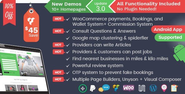 Listingo – Service Providers, Business Finder And Directory Listing Booking WordPress Theme Listingo – Service Providers, Business Finder And Directory Listing Booking WordPress Theme